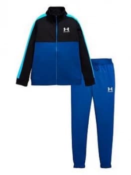 Urban Armor Gear Colour Block Knit Track Suit - Blue/White