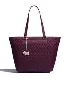 Radley Barge Walk Large Ziptop Tote Bag - Red