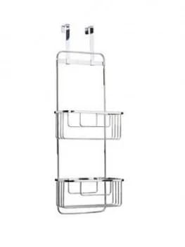 Croydex Hook Over Door Double Storage Basket