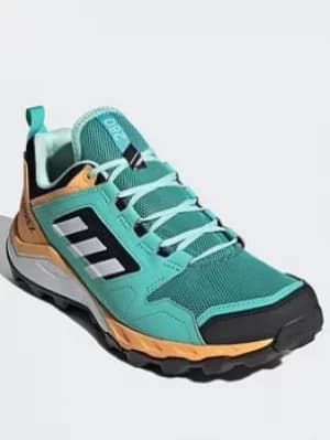 adidas Terrex Agravic Tr Trail Running Shoes, Green/White/Orange, Size 5, Women