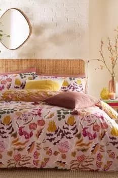 Protea Abstract Floral Reversible Duvet Cover Set