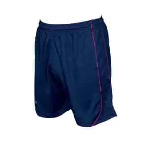 Precision Childrens/Kids Mestalla Shorts (M-L) (Navy/Red)