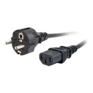 C2G 1m 16 AWG Universal Power Cord (IEC320C13 to CEE7/7)