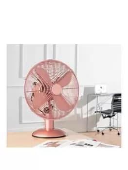 Daewoo 12" Rose Gold Desk Fan
