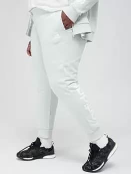 adidas Linear Cuffed Pants (Plus Size) - Light Green, Light Green, Size 4X, Women