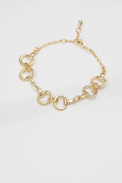 Gold Plated Snaffle Bracelet
