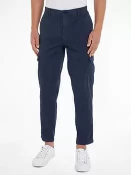 Tommy Hilfiger Chelsea Cargo Gabardine Gmd, Blue, Size 32, Inside Leg Regular, Men