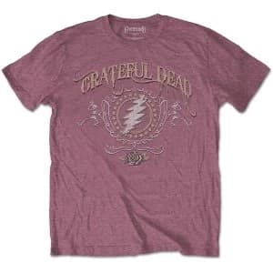 Grateful Dead - Bolt Mens Large T-Shirt - Heather Cardinal