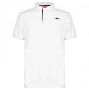 Slazenger Plain Polo Shirt Mens - White