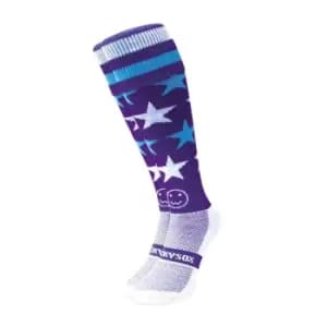 Wacky Sox Milky Way Football/Rugby Socks Jnr - Purple
