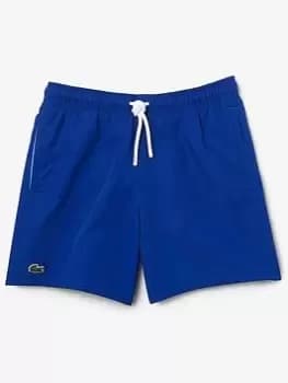 Lacoste Boys Essential Swim Shorts - Blue Size Age: 16 Years