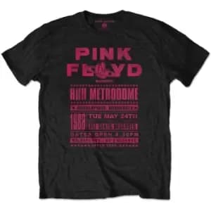 Pink Floyd - Metrodome '88 Unisex Large T-Shirt - Black