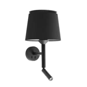 Savoy Reading Light Wall Light Black, E27