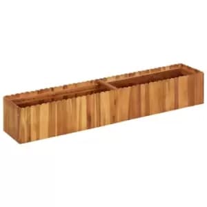 Garden Raised Bed 150x30x25cm Solid Acacia Wood Vidaxl Brown
