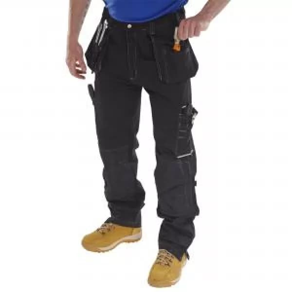 Click Shawbury Multi-purpose Trouser Black 36" Tall Leg