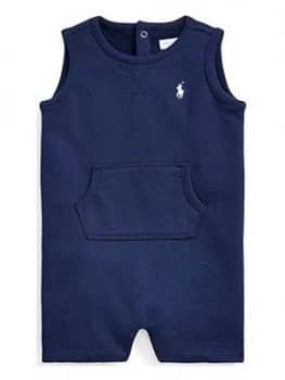 Ralph Lauren Baby Boys Pocket Front Shortall - Navy