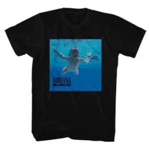 Nirvana - Nevermind Album Unisex Large T-Shirt - Black