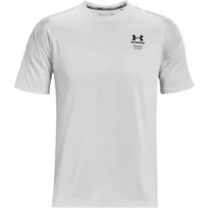 Under Armour Armourprint Short Sleeve T Shirt Mens - Grey