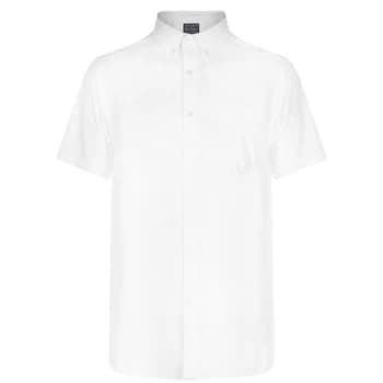 Howick Oxford Short Sleeve Shirt - White