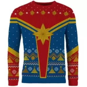 Captain Marvel Christmas Jumper (Size L)