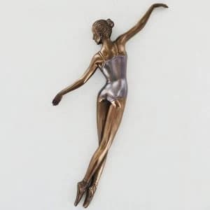 Ballerina Pose 1 Cold Cast Bronze Wall Plaque