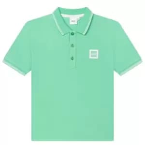 Boss Square Logo Polo Shirt - Green