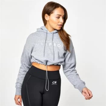 USA Pro X Courtney Black Logo Hoodie - Grey