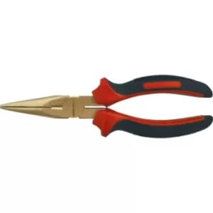 8" Spark Resistant Long Nose Pliers Be-Cu