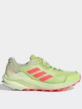 adidas Terrex Trailrider Trail Running Shoes, Black/Red, Size 6, Men