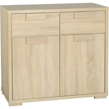 Cambourne 2 Door 2 Drawer Sideboard in Sonoma Oak - Seconique