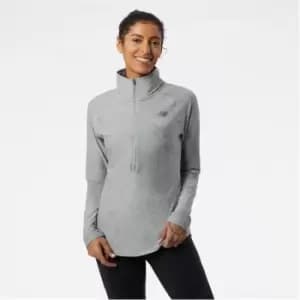 New Balance Spacedye half Zip Top Womens - Grey