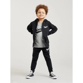 Converse Nova Zip Hooded Tracksuit Infant Boys - Black