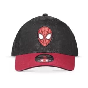 MARVEL COMICS Spider-Man Face Logo Kid's Adjustable Baseball Cap, Boy, Red/Black (BA085427SPN)