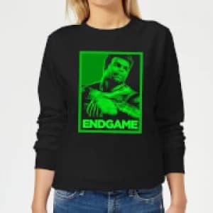 Avengers Endgame Hulk Poster Womens Sweatshirt - Black