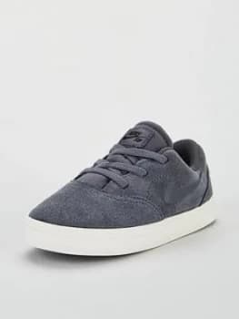 Nike SB Check Suede Infant Trainers Dark Grey Dark Grey Size 4