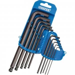Draper 10 Piece Ball End Hexagon Allen Key Set Imperial