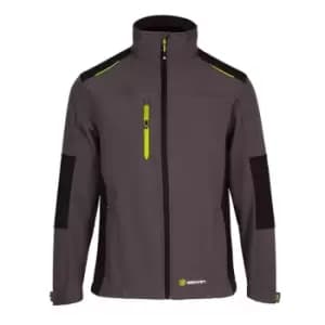 Leo Workwear Flex Softshell Jacket Two-tone GY BL 3XL