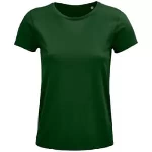 SOLS Womens/Ladies Crusader Organic T-Shirt (M) (Bottle Green)