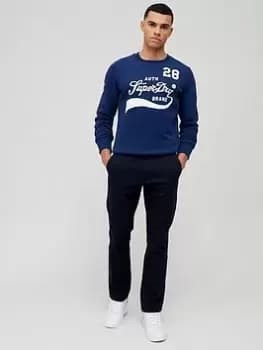 Superdry Slim Chino - Indigo, Size 32, Men