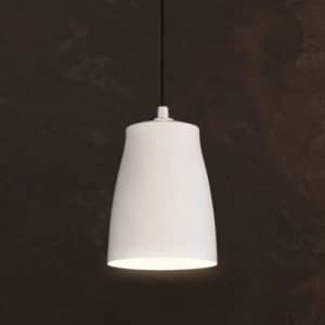 1 Light Large Ceiling Pendant Matt White, E27