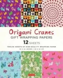 Origami Cranes Gift Wrapping Papers - 12 sheets : 18 x 24" (45 x 61 cm) High-Quality Wrapping Paper