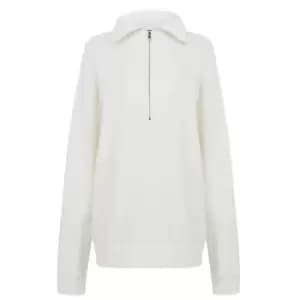 Boss Epiquata Zip Sweatshirt - White