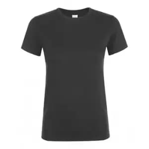SOLS Womens/Ladies Regent Short Sleeve T-Shirt (L) (Dark Grey)