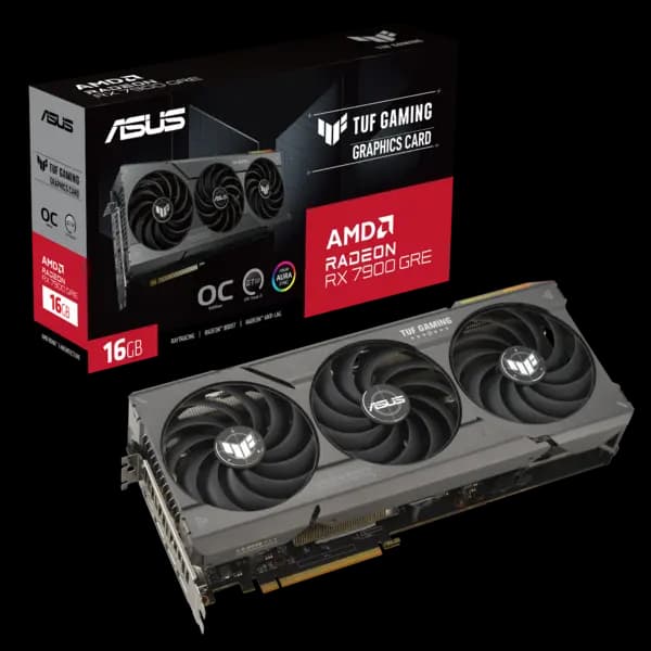 ASUS TUF Gaming Radeon RX 7900 GRE OC Edition 16GB GDDR6 Graphics Card - TUF-RX7900GRE-O16G-GAMING