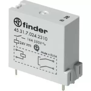 Finder 45.31.7.024.0310 PCB relay 24 V DC 16 A 1 maker 50 pc(s)