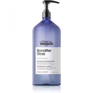 LOreal Professionnel Serie Expert Blondifier Beautifying and Regenerating Shampoo for Lightened, Cool Blonde Hair 1500ml