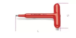 Beta Tools 951 MQ/4 VDE 1000V Insulated T-Handle Wrench Male Hex End 4mm