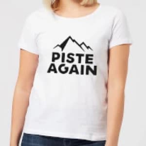 Piste Again Womens T-Shirt - White - 3XL