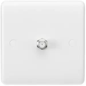 MLA Knightsbridge Curved Edge Sat TV Outlet (Non-Isolated) - CU0150