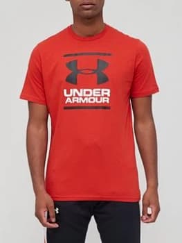 Urban Armor Gear Training G Foundation Short Sleeve T-Shirt - Red/Black, Red/Black, Size L, Men